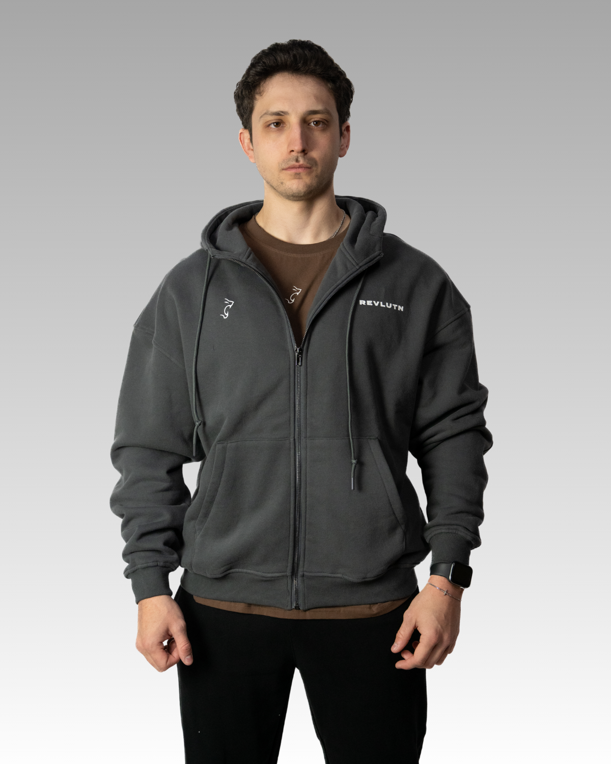 STATEMENT ZIP-UP HOODIE