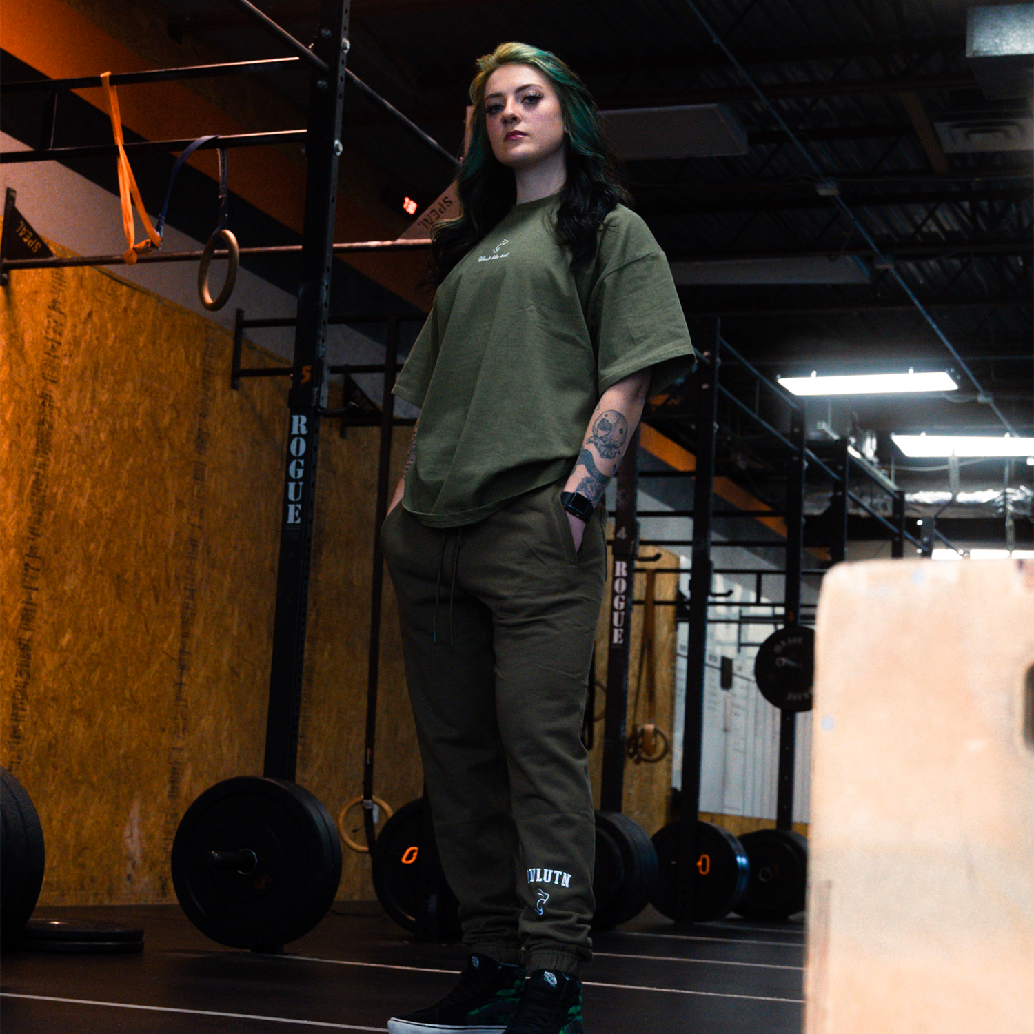 WLH TOP - FOREST GREEN