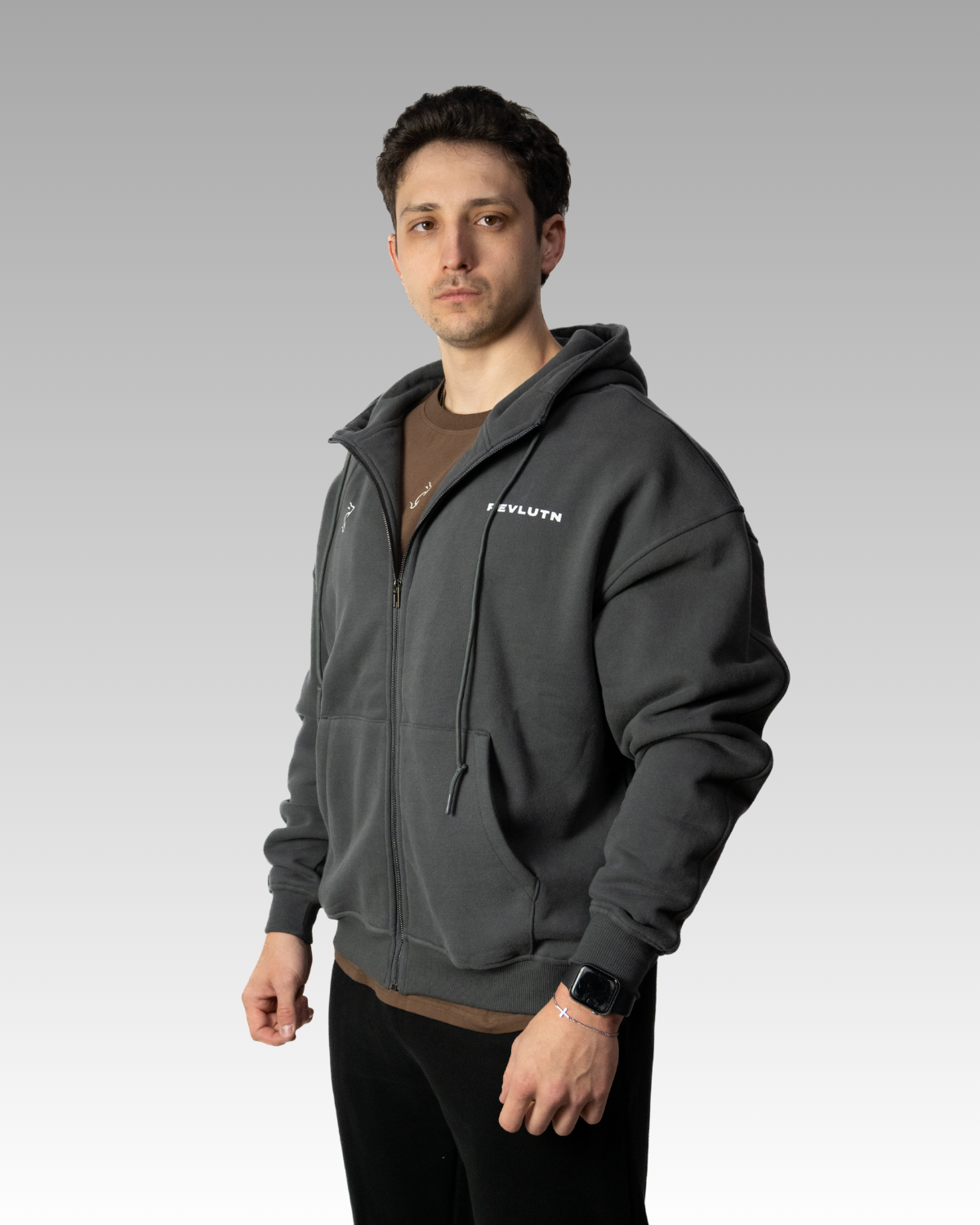 STATEMENT ZIP-UP HOODIE