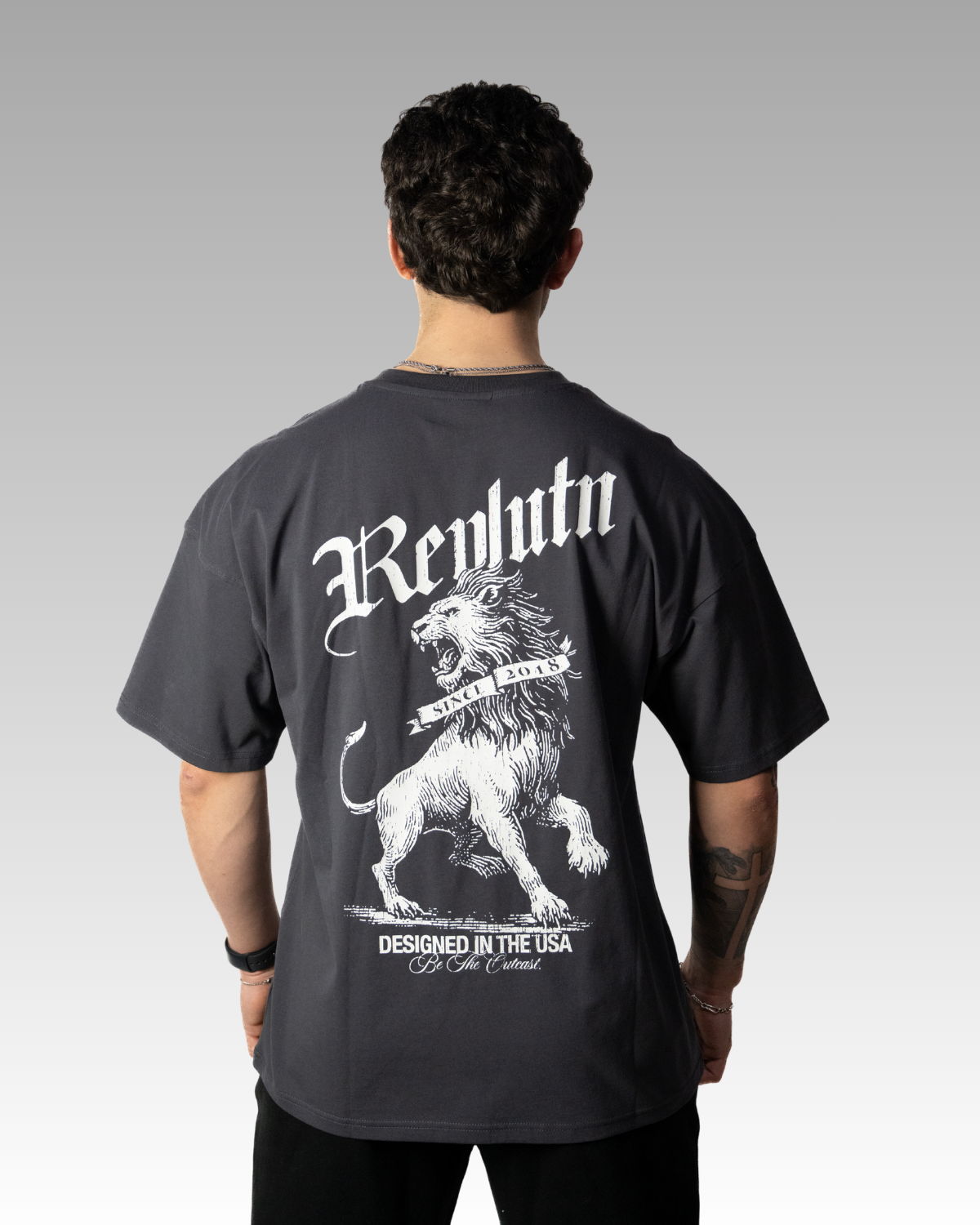 VINTAGE LION PUMPCOVER - SLATE GREY